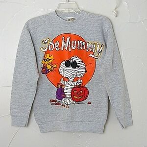Vintage 1971 Peanuts Snoopy Joe Mummy Sweatshirt Size Large Made‎ in USA